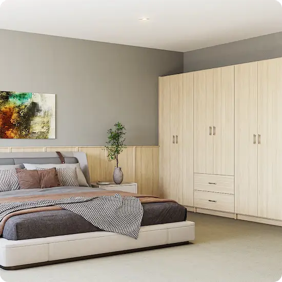 Milano wardrobe in light birch